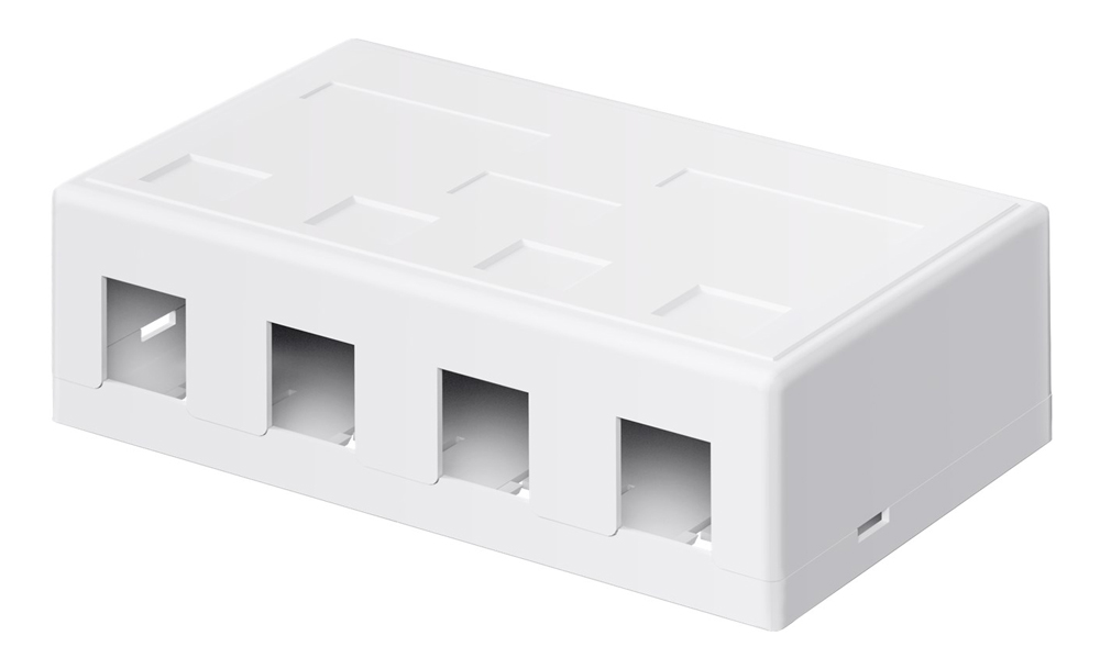 79376.jpg GOOBAY Keystone κυτίο 79376 για 4x θύρες δικτύου, λευκό