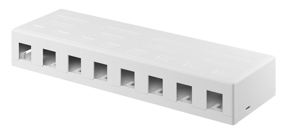 79426.jpg GOOBAY Keystone κυτίο 79426 για 8x θύρες δικτύου, λευκό