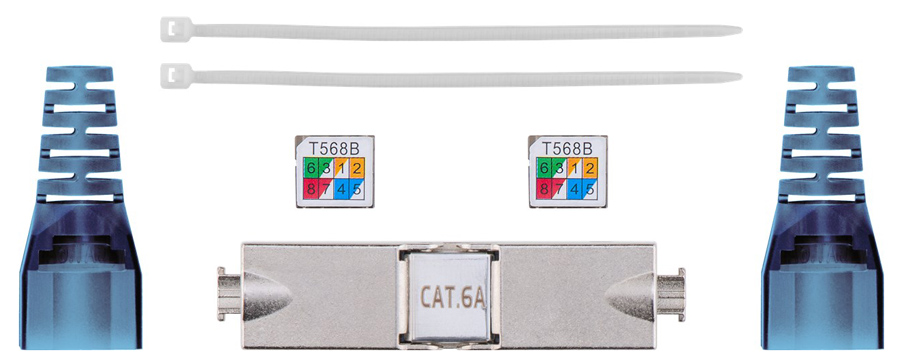 79579.jpg GOOBAY σύνδεσμος καλωδίων CAT 6A 79579, STP, toolfree