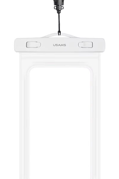 USAMS αδιάβροχη θήκη smartphone US-YD011, έως 7", IPX8, λευκή