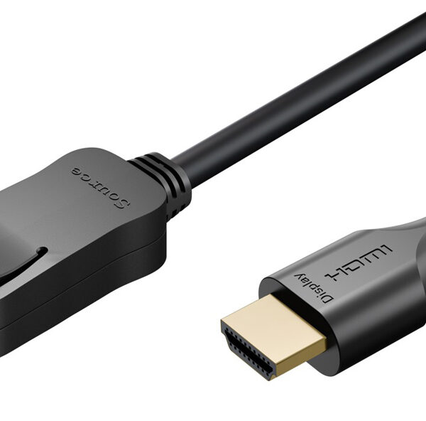 GOOBAY καλώδιο DisplayPort σε HDMI 80525, 8K/60Hz, 48 Gbps, 2m, μαύρο