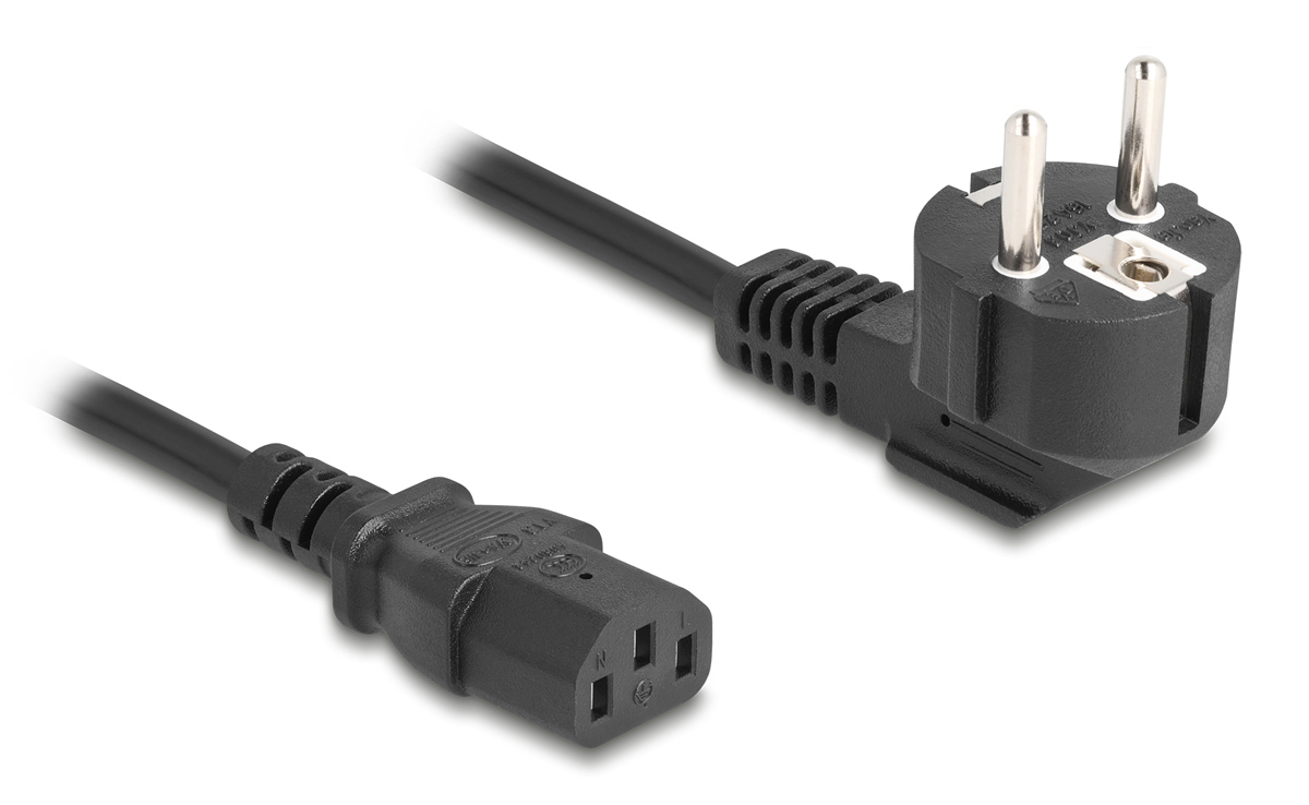81567.jpg DELOCK καλώδιο τροφοδοσίας 81567, 3x 1.00mm², 2m, μαύρο