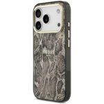 Θήκη TPU & PC Guess Apple iPhone 18 Pro Max/ 17 Pro Max MagSafe Python Pattern Καφέ