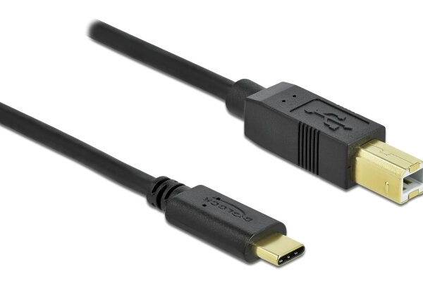 DELOCK καλώδιο USB-C σε USB Type B 83666, 480Mbps, 3m, μαύρο