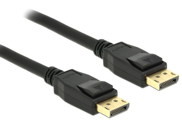 DELOCK καλώδιο DisplayPort 1.2 83805, 4K/60Hz, 21.6 Gbps, 1m, μαύρο