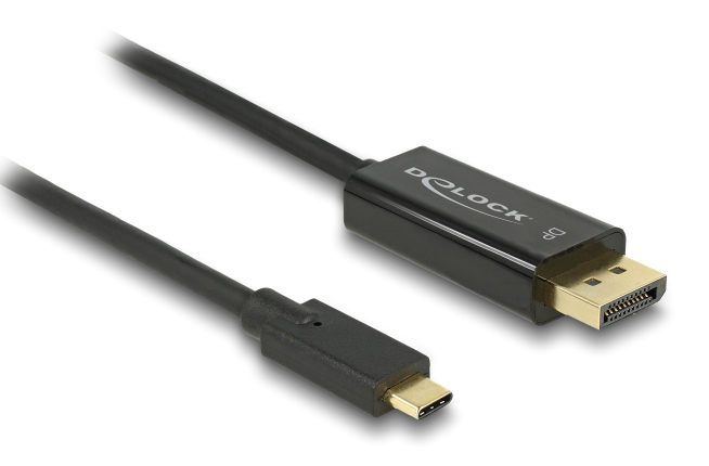 85257.jpg DELOCK καλώδιο USB-C σε DisplayPort 85257, DP Alt Mode, 4K/60Hz, 3m, μαύρο
