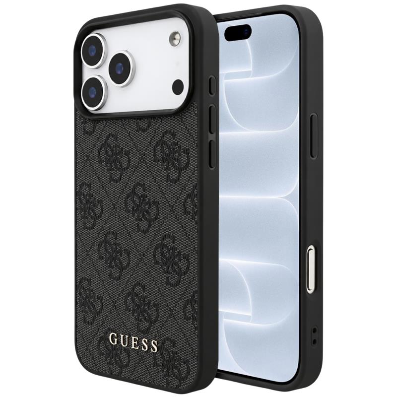8652b1de97074d35bbaeaa0ecb81f456_original.jpg Θήκη TPU PC & Eco-Leather Guess Apple iPhone 18 Pro/ 17 Pro Hardcase Classic 4G Μαύρο