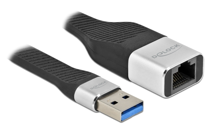 86937.jpg DELOCK αντάπτορας δικτύου 86937, USB, 1000Mbps Ethernet, 13cm, μαύρος