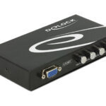 DELOCK VGA switch 87635, 4 σε 1, 1080p, bidirectional, μαύρο