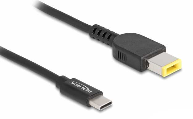 87970.jpg DELOCK καλώδιο τροφοδοσίας laptop 87970, USB-C σε Lenovo 11x4.5mm, 1.5m, μαύρο