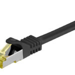 GOOBAY καλώδιο δικτύου 91590, CAT 7 S/FTP, 500MHz, CU, 1m, μαύρο