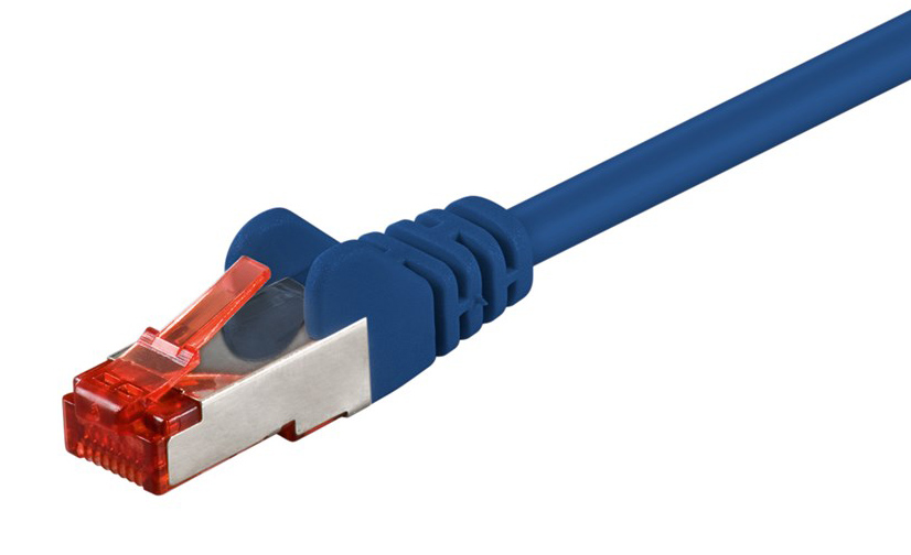 92452.jpg GOOBAY καλώδιο δικτύου 92452, CAT 6 S/FTP, copper, 250MHz, 0.15m, μπλε