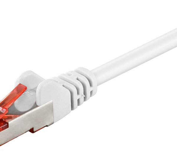 GOOBAY καλώδιο δικτύου 92462, CAT 6 S/FTP, copper, 250MHz, 0.15m, λευκό