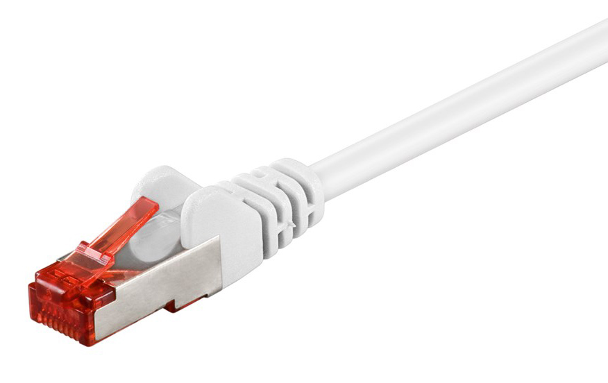 92462.jpg GOOBAY καλώδιο δικτύου 92462, CAT 6 S/FTP, copper, 250MHz, 0.15m, λευκό