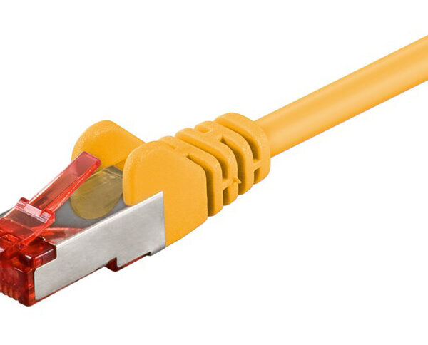 GOOBAY καλώδιο δικτύου 93210, CAT 6 S/FTP, copper, 250MHz, 0.25m, κίτρινο
