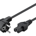 GOOBAY καλώδιο τροφοδοσίας 93277, γωνιακό, 0.75mm², 2m, μαύρο