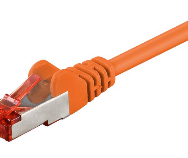 GOOBAY καλώδιο δικτύου 93468, CAT 6 S/FTP, copper, 250MHz, 1m, πορτοκαλί