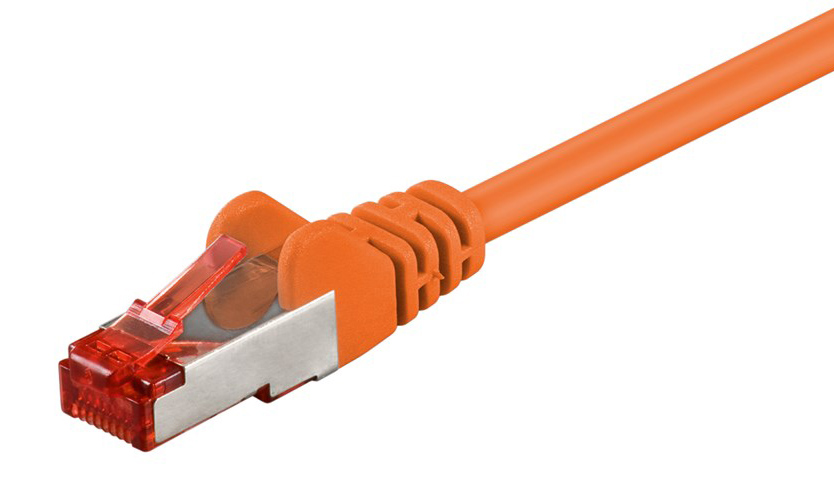93468.jpg GOOBAY καλώδιο δικτύου 93468, CAT 6 S/FTP, copper, 250MHz, 1m, πορτοκαλί