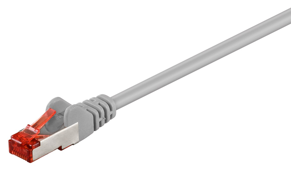 93570.jpg GOOBAY καλώδιο δικτύου 93570, CAT 6 S/FTP (PiMF), CCA, 2m, γκρι