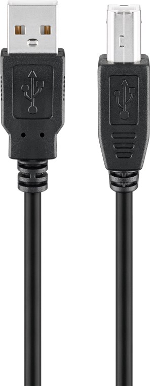 93597.jpg GOOBAY καλώδιο USB 2.0 σε USB Type B 93597, 3m, μαύρο