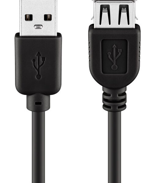 GOOBAY καλώδιο προέκτασης USB 93600, αρσενικό σε θηλυκό, 3m, μαύρο