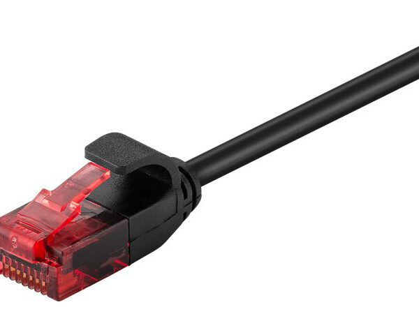 GOOBAY καλώδιο δικτύου 93717, CAT 6 U/UTP, slim, copper, 5m, μαύρο