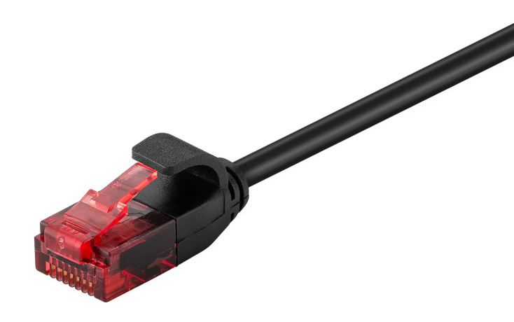 93717.jpg GOOBAY καλώδιο δικτύου 93717, CAT 6 U/UTP, slim, copper, 5m, μαύρο