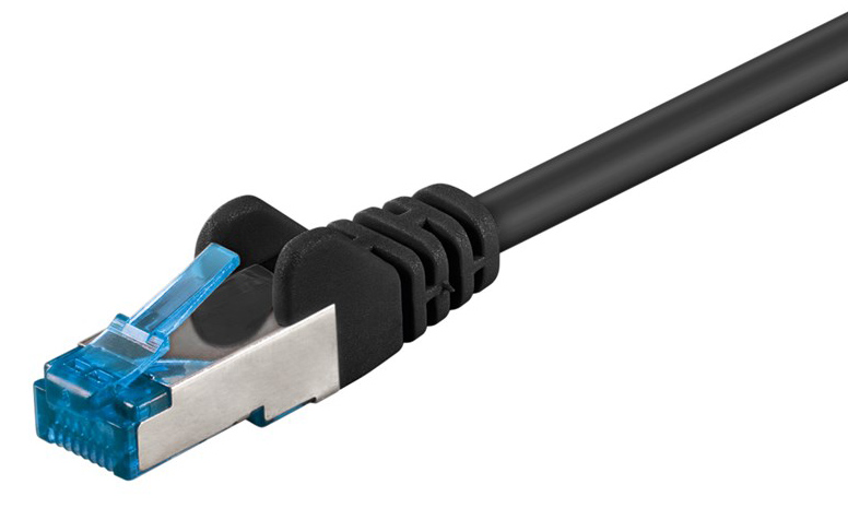 93820.jpg GOOBAY καλώδιο δικτύου 93820, CAT 6A S/FTP, 500MHz, Copper, 5m, μαύρο