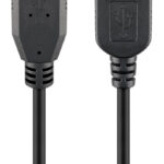 GOOBAY καλώδιο USB 3.0 σε USB (F) 93999, copper, 3m, μαύρο