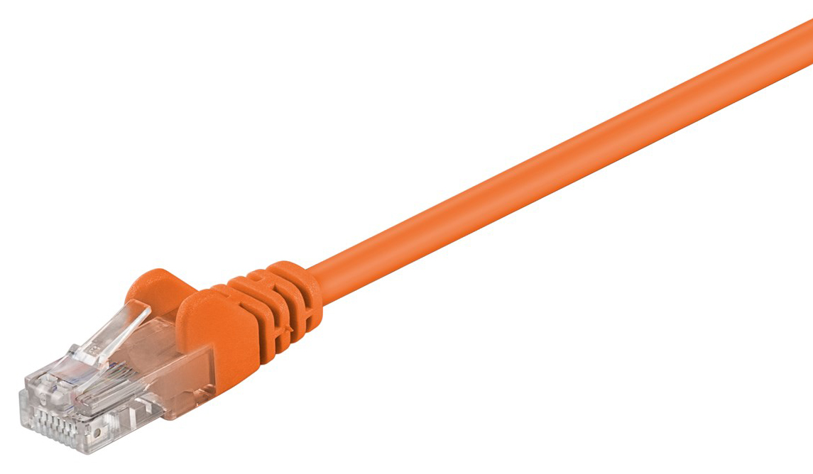 95215.jpg GOOBAY καλώδιο δικτύου 95215, CAT 5e U/UTP, CCA, PVC, 0.5m, πορτοκαλί