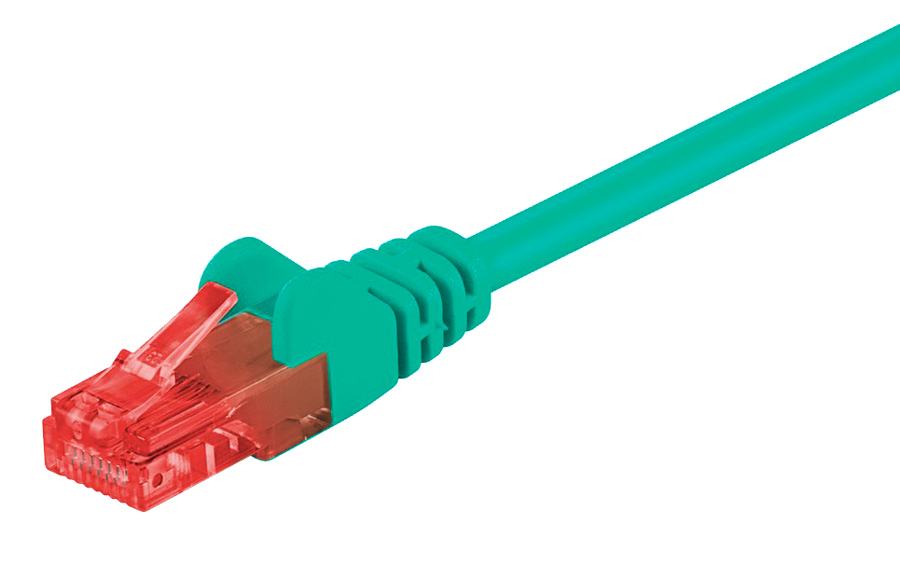 95251.jpg GOOBAY καλώδιο δικτύου 95251, CAT 6 U/UTP, CCA, 250MHz, 0.25m, πράσινο