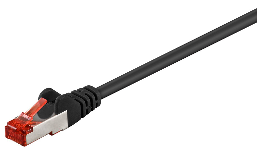 95478.jpg GOOBAY καλώδιο δικτύου 95478, CAT 6 S/FTP (PiMF), CCA, 1m, μαύρο