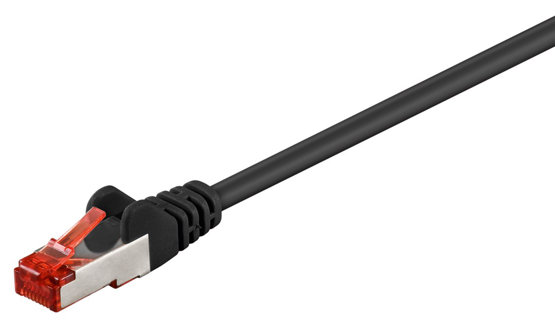 95518.jpg GOOBAY καλώδιο δικτύου 95518, CAT 6 S/FTP (PiMF), CCA, 5m, μαύρο