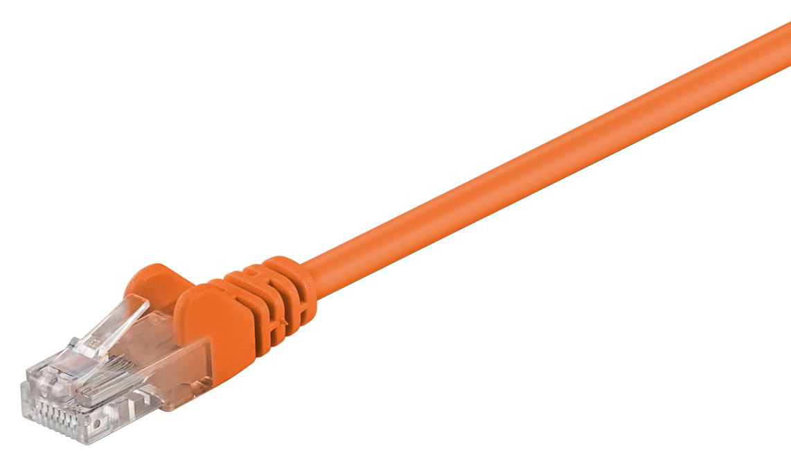 95560.jpg GOOBAY καλώδιο δικτύου 95560, CAT 5e U/UTP, CCA, PVC, 1.5m, πορτοκαλί