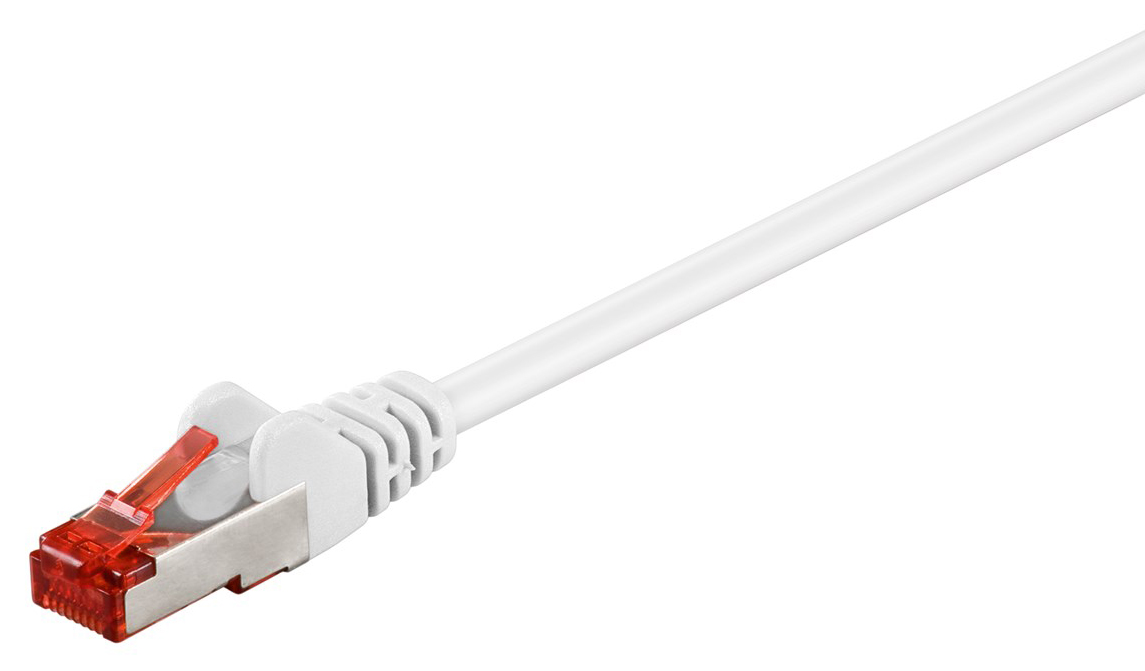 95575.jpg GOOBAY καλώδιο δικτύου 95575, CAT 6 S/FTP (PiMF), CCA, 1.5m, λευκό