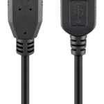 GOOBAY καλώδιο USB 3.0 σε USB (F) 95726, copper, 5m, μαύρο