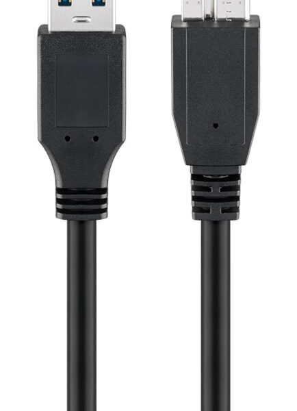 GOOBAY καλώδιο USB 3.0 σε micro Τype B 95734, 5 Gbit/s, 0.5m, μαύρο