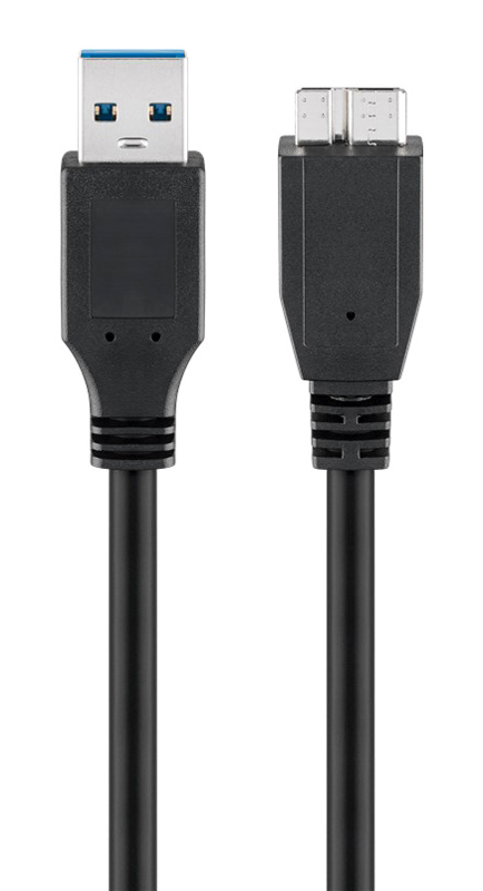 95734.jpg GOOBAY καλώδιο USB 3.0 σε micro Τype B 95734, 5 Gbit/s, 0.5m, μαύρο
