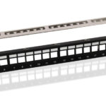 GOOBAY Keystone patch panel 95743, 19"/1U, 24x ports, μαύρo