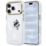 Θήκη PC/TPU Karl Lagerfeld Magsafe Apple iPhone 18 Pro/ 17 Pro IML Peekaboo Print & Metal Frame Choupette Διάφανο
