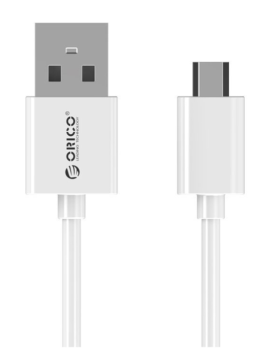 ADC-05-V2-WH-BP.jpg ORICO καλώδιο micro USB σε USB ADC-05, 3A, 480Mbps, 0.5m, λευκό