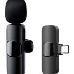 APEXEL ασύρματο μικρόφωνο APL-MIC003, USB-C, 2.4GHz, μαύρο