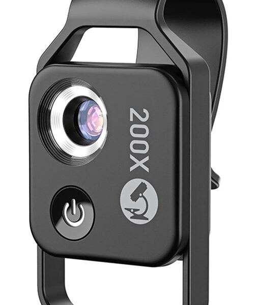 APEXEL φακός μικροσκόπιο APL-MS002 για smartphone κάμερα, 200x zoom, LED