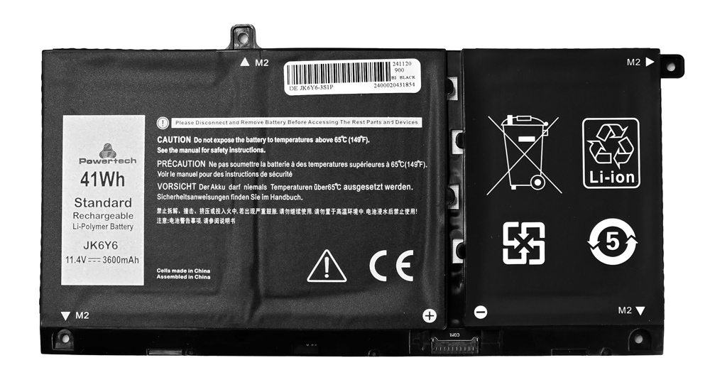 BAT-159.jpg POWERTECH συμβατή μπαταρία JK6Y6 για DELL Inspiron 13 5300/14 5400/15 5500