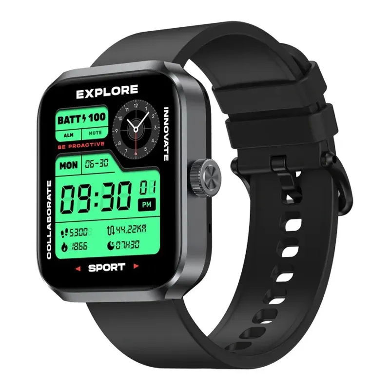 BEYOND3PLUS-BK.jpg ZEBLAZE smartwatch Beyond 3 Plus, heart rate, 1.78" AMOLED, GPS, 3 ATM, μαύρο