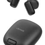 USAMS earphones με θήκη φόρτισης ID25, TWS, Φ13mm, 30/230mAh, μαύρα