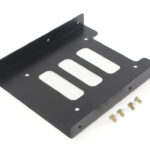 POWERTECH tray 3.5" για 2.5" HDD/SSD BRAT-003, μεταλλικό, μαύρο, 2τμχ