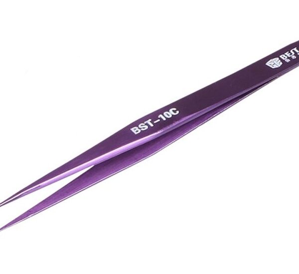 BEST Τσιμπίδα BST-10C, Stainless Steel, ESD, Ίσια