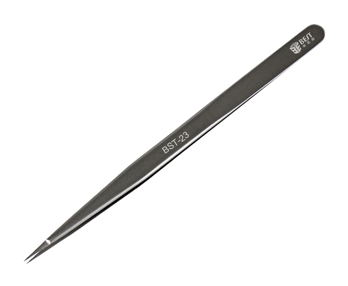 BST-23.jpg BEST τσιμπίδα BST-23, ανοξείδωτη, 140mm, ίσια
