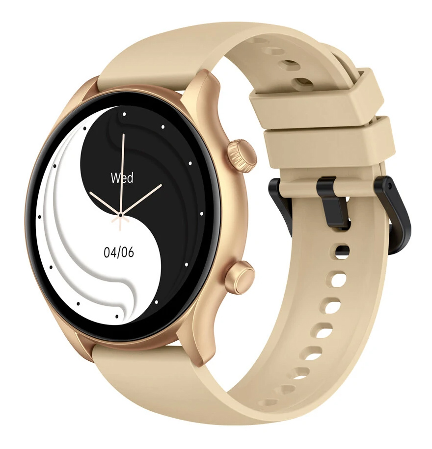 BTALK3PLUS-GD.jpg ZEBLAZE smartwatch Btalk 3 Plus, heart rate, 1.39" IPS, χρυσό